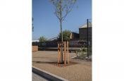 Corten steel planters for public realm