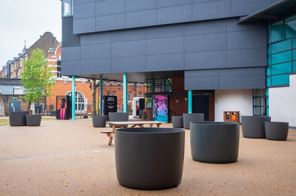 Large planters for communal spaces