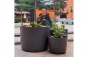 Large round planters