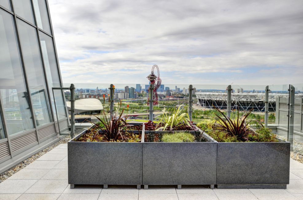 UNITE Stratford ONE Large Bespoke Granite Planters for Communal