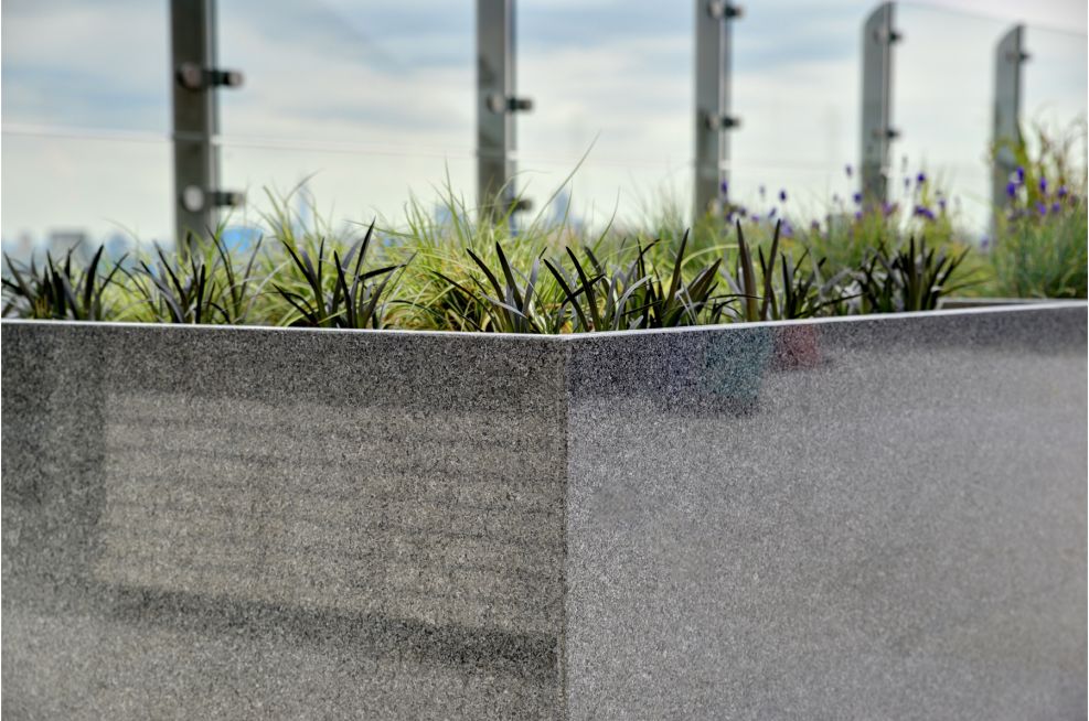 UNITE Stratford ONE Large Bespoke Granite Planters for Communal