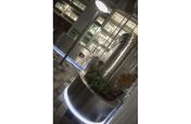 Bespoke stainless steel tree planters at University College Hospital [UCH]