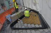 The planters were based around a reinforced, single-skin construction, with integral steel plinths