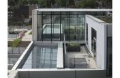 Two Planters Used On Roof Of Building