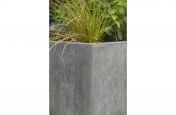 External Planters In Zinc with Patinated Finish