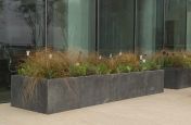 Outdoor Bespoke Zinc Planters At Verde