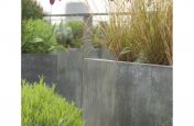 Outdoor Zinc Planters On A Steel Frame