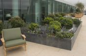 Weatherproof Steel Framed Planters With Zinc Panels