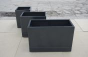 Steel Planters With Noir Powdercoating