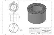 Round planter with table CAD design
