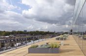 Trough Steel Planters On The Roof Terrace