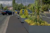 The planters Were Place Along The Roadside