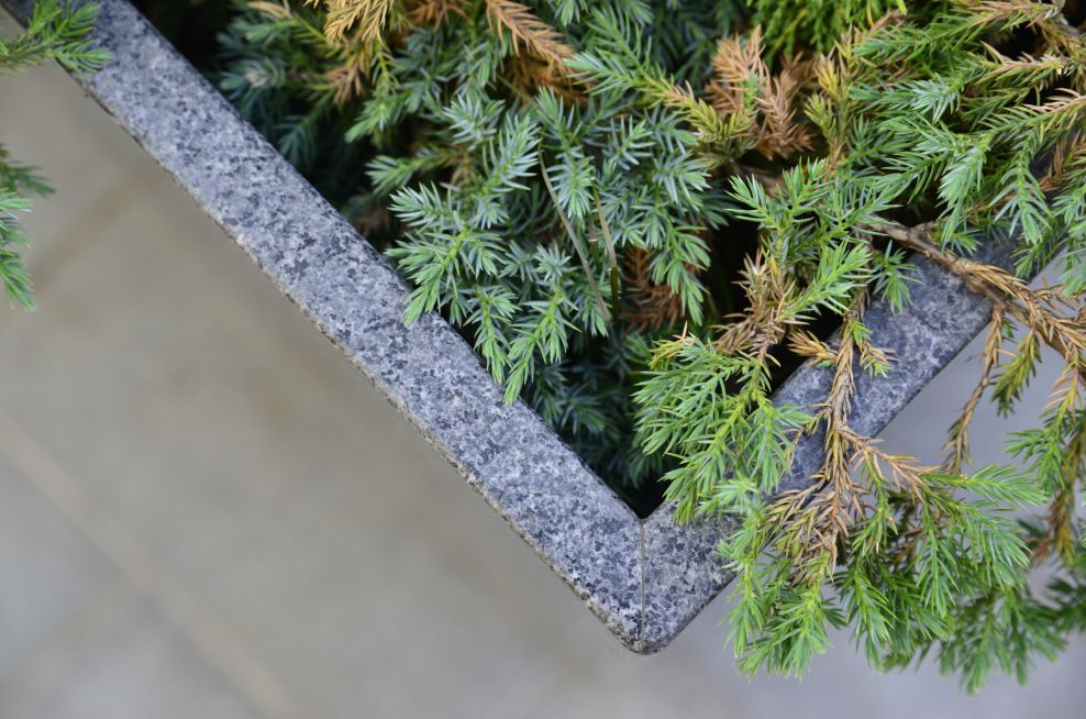 Granite Planters for Commercial Shopping Malls & Retail Westfield