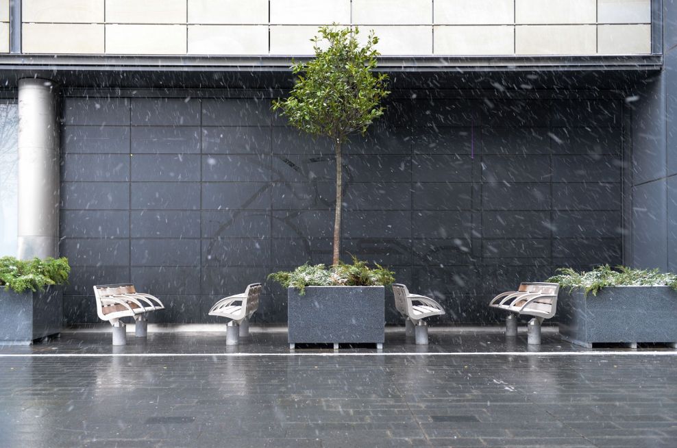 Granite Planters for Commercial Shopping Malls & Retail Westfield
