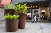 Groups Of Faux Corten Steel Planters