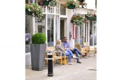 Taper 1100 Planters Lining The Winchester High Street