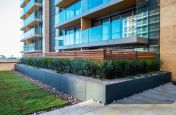 Victoria Square Development planters and trellis