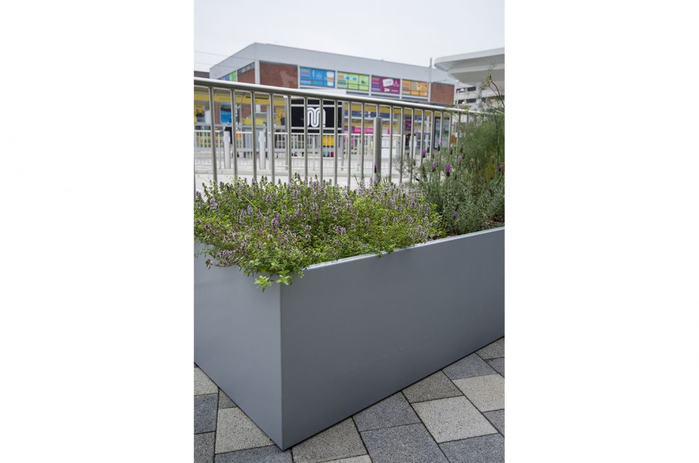3mm Thich Zintec Steel Trough Planters