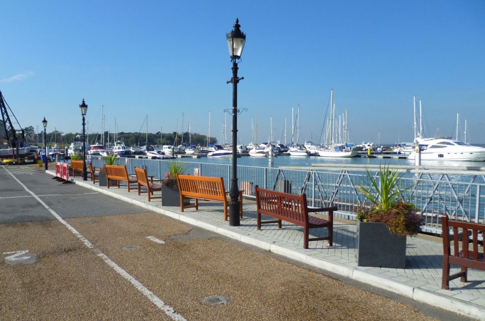 Granite Planters Adorning The Harbour