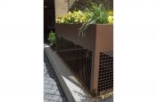 Custom Corten Steel Planter With Mesh