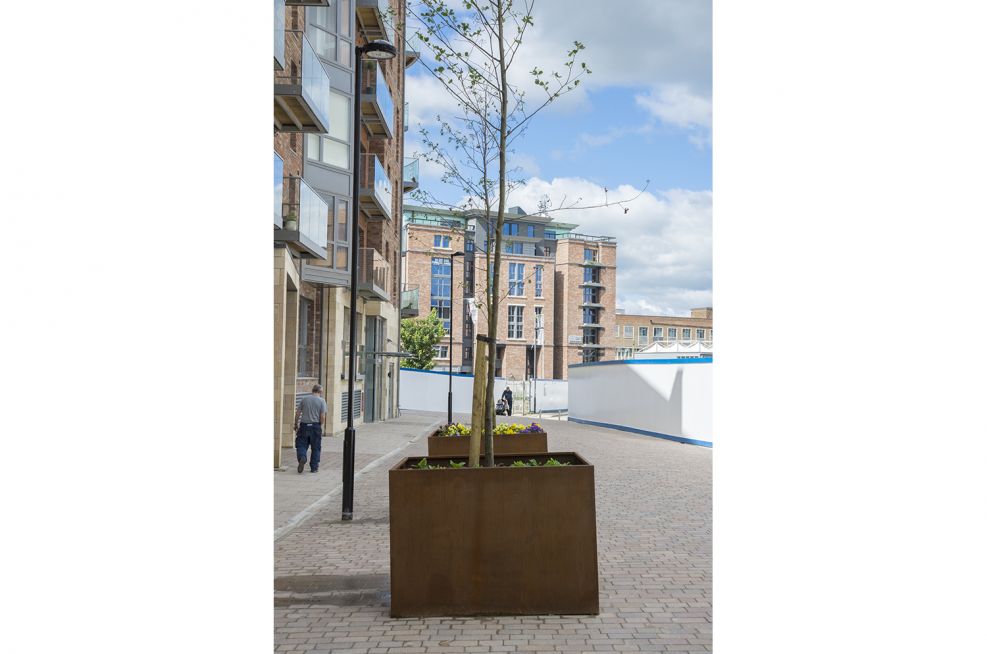 Different View Of Extra Large Corten Steel Planters