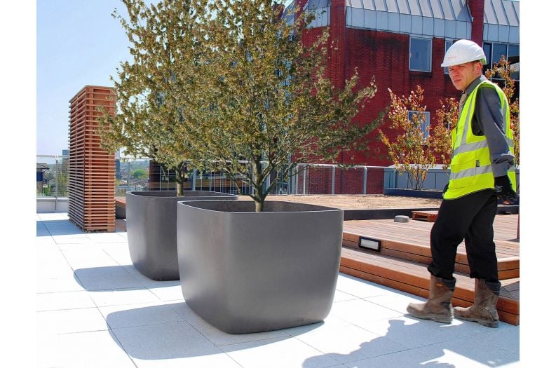 Commercial Planters Large Interior, Extra Large Wooden Planters For Trees