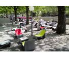 Sponeck chairs in public park in Switzerland