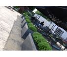 Granite Trough 1000 planters at a public house outside eating area