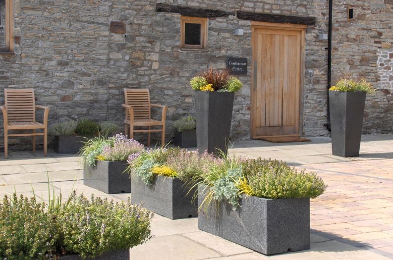 IOTA's Granite planters at Rolls-Royce plc corporate hospitality venue