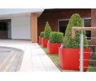 Custom coloured Boulevard planters at The Langstone Hotel.