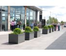 IOTA's Granite planters at The Outlet designer shopping mall