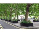 Bespoke steel street planters at the Intercontinental Hotel, Park Lane, London