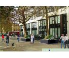 3d CAD visualisation of tree planters and planted frontage at Intercontinental Hotel, Park Lane, London.